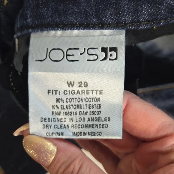Classic Blue Women's Joe's Sz 29 Cigarette Fit Bootcut - Picture 5 of 9
